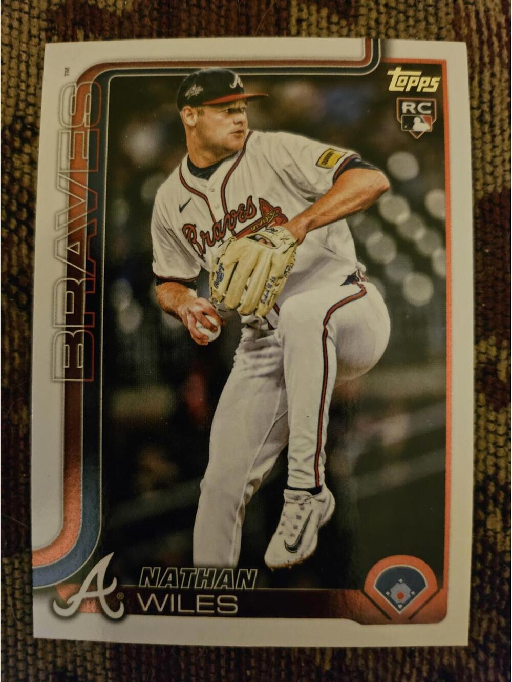 2025 Topps Update #US216 - Nathan Wiles - Braves - Rookie Card - Picture 1 of 2